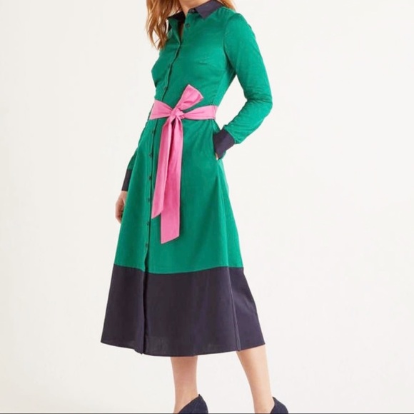 Boden Nwt Isadora Flared Midi Shirt 
